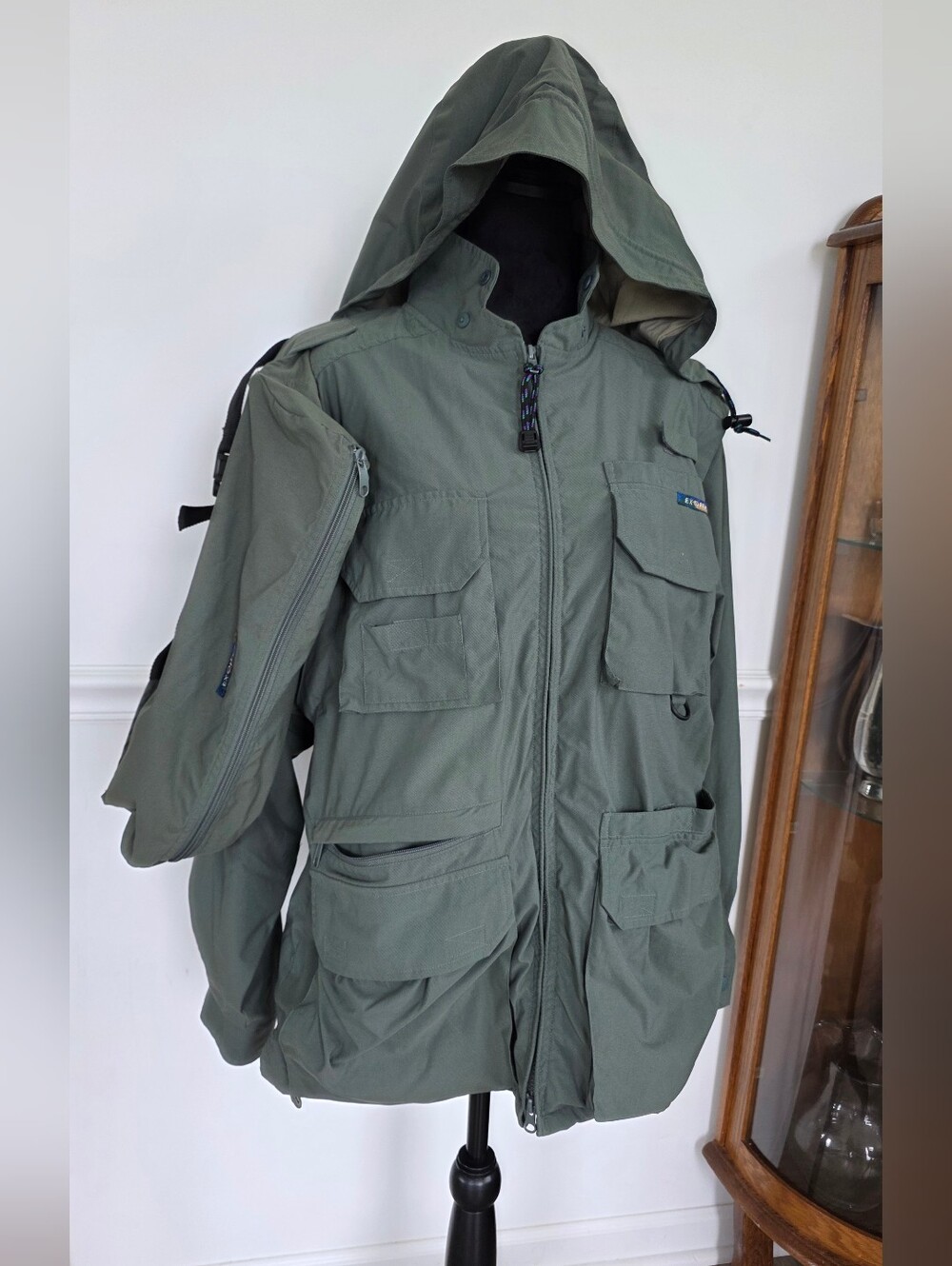 ExOfficio Adventure Wear Jacket Vest S Fishing Hiking Travel Zip Off Sleeves